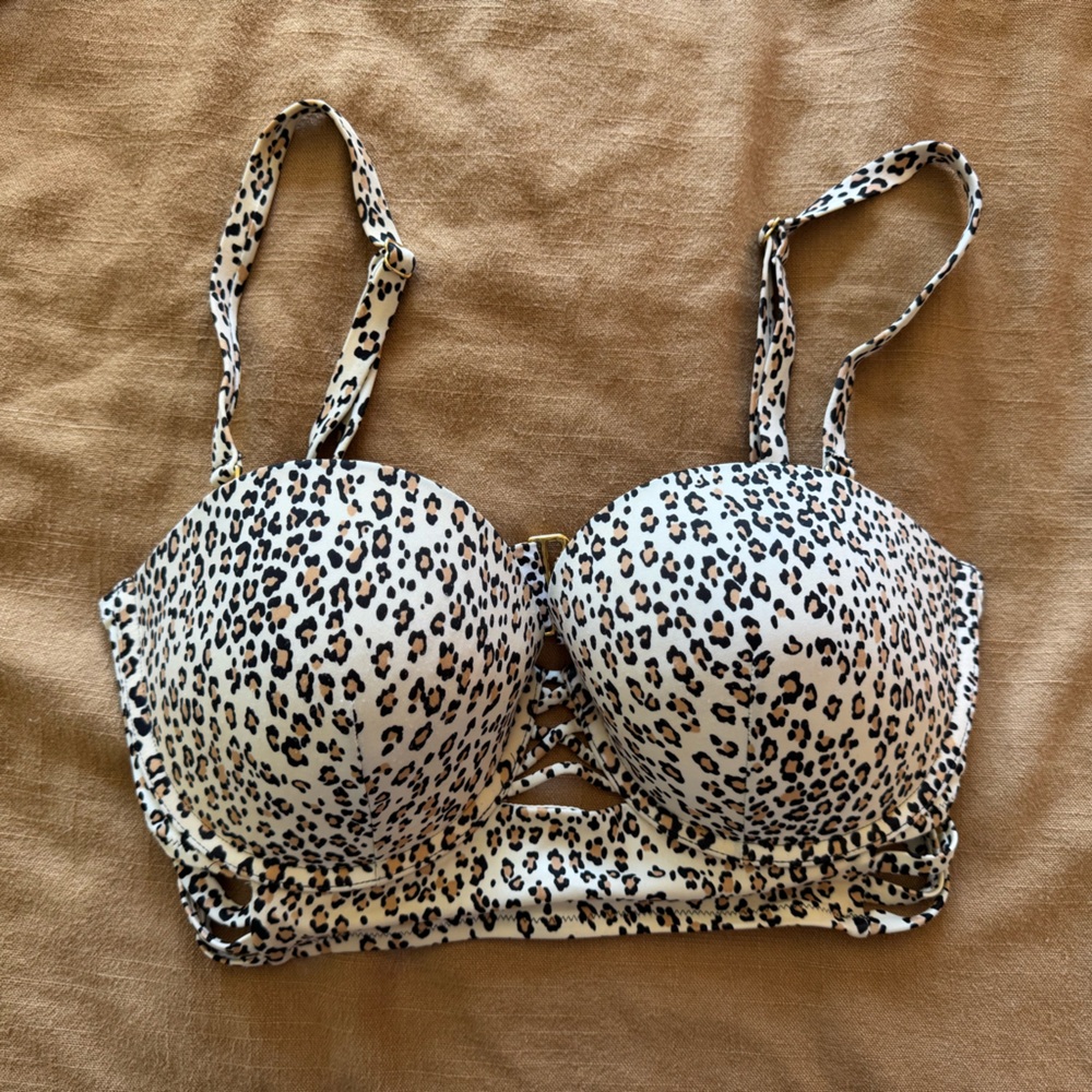 Victoria's Secret Leopard Print Bikini Top